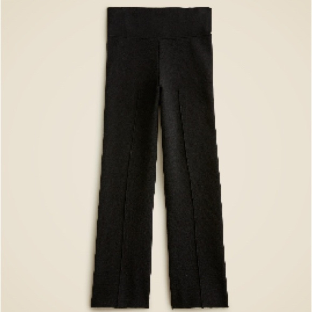 New J. Crew Delaney Kickout Black Sweater Pant Size XL